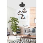 Ag Light Design Siyah Sarkıt Avize Salon Mutfak Koridor Yatak Odası Lamba - Siyah - Rose - 3
