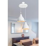 AG LightDesign Beyaz Sarkıt Avize Yatak Odası Salon Mutfak Koridor Lamba 18 AGnm87