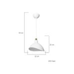 Ag Lightdesign Beyaz Sarkıt Avize Yatak Odası Salon Mutfak Koridor Lamba 22 AGNM44 - Option-1