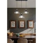 AG LightDesign Füme Sarkıt Avize Mutfak Salon Cafe Bar Yatak Odası Koridor Lamba 3lü Sıralı