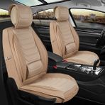 AG Store mazda Lantis Uyumlu Yarı Deri Oto Koltuk Kılıfı Ön/arka Set (Roma Seri) Bej