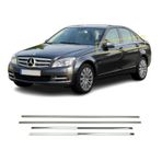 A&G Tuning Mercedes C Class W204 Krom Cam Çıtası 4 Parça 2007-2014 Paslanmaz Çelik
