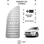 A&G Tuning Peugeot 301 Ayak Dinlendirme Pedalı Krom Ayak Dayama Pedalı - Renkli