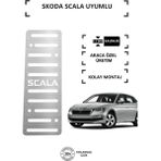 A&G Tuning Skoda Scala Ayak Dinlendirme Pedalı Krom Ayak Dayama Pedalı - Renkli