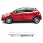A&G Tuning Toyota Yaris Krom Cam Çıtası 4 Prç. 2012-2019 Arası P.Çelik