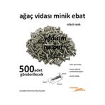 Ağaç Vidası Nikel 500 Adet Renk Hobi Vidası Menteşe Vidası Mini T