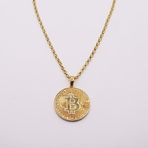 AgaKulche 14 Ayar Bitcoin Kolye
