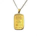 AgaKulche 2.5 gr Külçe Altın Kolye