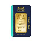 AgaKulche 50 gr Altın 995 24 Ayar Külçe Altın