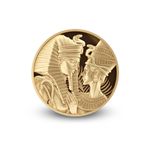 Agakulche Amenhotep Nefertiti 1/10 Ons Altın Sikke Coin