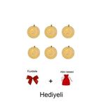 AgaKulche Eski Kulplu 6 Adet Ziynet Çeyrek Altın