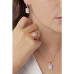 AgaKulche S48-RB 925 11 gr Rose Baget Model Kadın Gümüş Set
