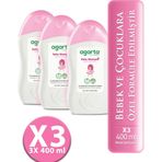 Agarta 3x400 ml Kız Bebek Şampuanı