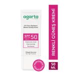Agarta Cilt Tonu Eşitleyici 50 ml Renkli Kapatıcı Etkili SPF+50 Güneş Kremi