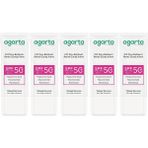 Agarta Cilt Tonu Eşitleyici 5x50 ml Renkli Kapatıcı Etkili SPF+50 Güneş Kremi