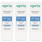 Agarta Collagen Destekli SPF+50 3x50 ml Yaşlanma Karşıtı Yüz Güneş Kremi