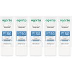 Agarta Collagen Destekli SPF+50 5x50 ml Yaşlanma Karşıtı Yüz Güneş Kremi