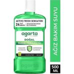 Agarta Doğal Ağız Bakım Suyu 500 ml Nane Özlü SLS İçermeyen Beyazlatıcı Özellikli