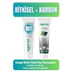 Agarta Doğal Diş Macunları(Bitki Özlü 100 ml + Karbon 100 Ml)