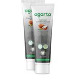 Agarta Doğal Hindistan Cevizi Özlü Aktif Karbon 2x100 ml Diş Macunu