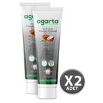 Agarta Doğal Hindistan Cevizi Özlü Aktif Karbonlu 2x100 ml Diş Macunu + 20 ml Argan Kremi