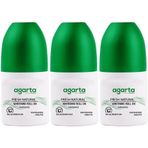 Agarta Fresh Natural 3x50 ml Doğal Unisex Roll On