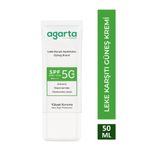 Agarta Leke Karşıtı Aydınlatıcı SPF+50 50 ml Yüz Güneş Kremi