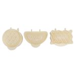 Agatige 3 parça pasta kalıbı seti, yapışmaz, kolay çıkarılabilen mini el turtası yapıcı, pişirme kalıpları, turta, tava, pişirme malzemeleri, elma, turta, mutfak, Noel için
