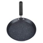 Agatige Yapışmaz Kızartma Tavası, Alüminyum Omlet Tavası Şef Tavası Çizilmeye Dayanıklı Mutfak Restoranı için 15,24 cm / 20,36 cm (15,24 cm)