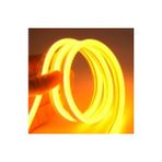 Agb LED Neon Esnek Şerit LED 5 Metre Amber + 220 Volt Fiş Dahil