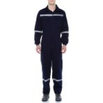 Ağca İş Elbiseleri 16/12 Gabardin Lacivert Tulum - 2XL