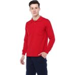 Ağca İş Elbiseleri Polo Yaka Kırmızı Sweat - XL