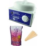 Ağdacı Profesyonel Ağda Isıtıcı Makina+Vi-Vet Soyulabilen Pudralı Boncuk Ağda + 4 Adet Spatula