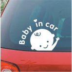 Agdeniz Baby In Car Oto Sticker 15 cm - Tek Ebat - Renkli