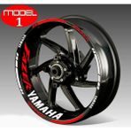 Agdeniz Beyaz-Kırmızı Fazer Yamaha Uyumlu Motosiklet Jant Şeridi