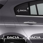 Agdeniz Dacia Duster Için Uyumlu Aksesuar Oto Ritim Sticker 2 Adet 20*9 cm - Standart - Siyah