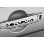 Agdeniz Fiat Doblo Sport Kapı Kolu Sticker Set 8 Ad 13*1 cm - Standart - Siyah