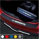Agdeniz Kia Sorento Için Uyumlu Aksesuar Oto Bagaj ve Kapı Eşiği Sticker Seti Karbon - Tek Ebat - Renkli