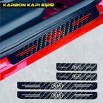 Agdeniz Kia Sorento Için Uyumlu Aksesuar Oto Kapı Eşiği Sticker Karbon 4 Adet - Standart - Beyaz
