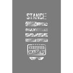 Agdeniz Oto Arka Cam Sticker Ingilizce Model 69 40*20 cm - Standart - Siyah