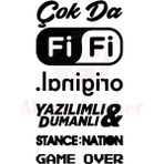 Agdeniz Oto Arka Cam Sticker Model 11 Siyah 20*37 cm - Standart