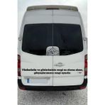 Agdeniz Oto Cam Yazı Sözleri Ticari-Servis-Dolmuş-Panelvan Uzun Sticker Model 23 - Standart - Siyah