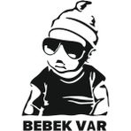 Agdeniz Siyah 15 cm Arabada Bebek Var Oto Arka Cam Stıcker