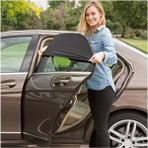 Agdeniz Volvo C70 (1998-2006) Modele Uygun 2 Adet Oto Yan Cam Güneşliği, Arka Cam Güneşliği/perde - Cam Güneşliği Perdesi - Siyah