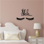 Agdeniz Yaratıcı Kirpikler Modern Duvar Sticker Oturma Odası Yatak Odası - Standart - Siyah
