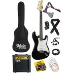 AGE-80BK Amfili Full Elektro Gitar Seti 4/4 Yetişkin 39 İnç