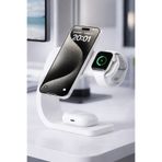 AGELON Telefon Şarj İstasyonu Aksesuarı 3 in 1 iPhone / Watch / Airpods Stand