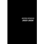 Agenda 12 meses 2025 2026 semana vista horizontal: de Agosto 2025 a Julio 2026 | Planificador Semanal A5 1 Semana en 2 Páginas | español