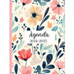 Agenda 2024-2025 con planificador mensual, semanal y diario, de agosto a junio colorida y con mensajes motivadores por mes. ¡Organízate y alcanza tus metas!
