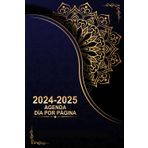 Agenda 2024-2025 Día por página: Planificador diario - español ,con horas -15 meses Octubre 2024 a diciembre 2025 .